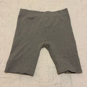 Free People Seamless Bike Shorts, Grey, Size M/L